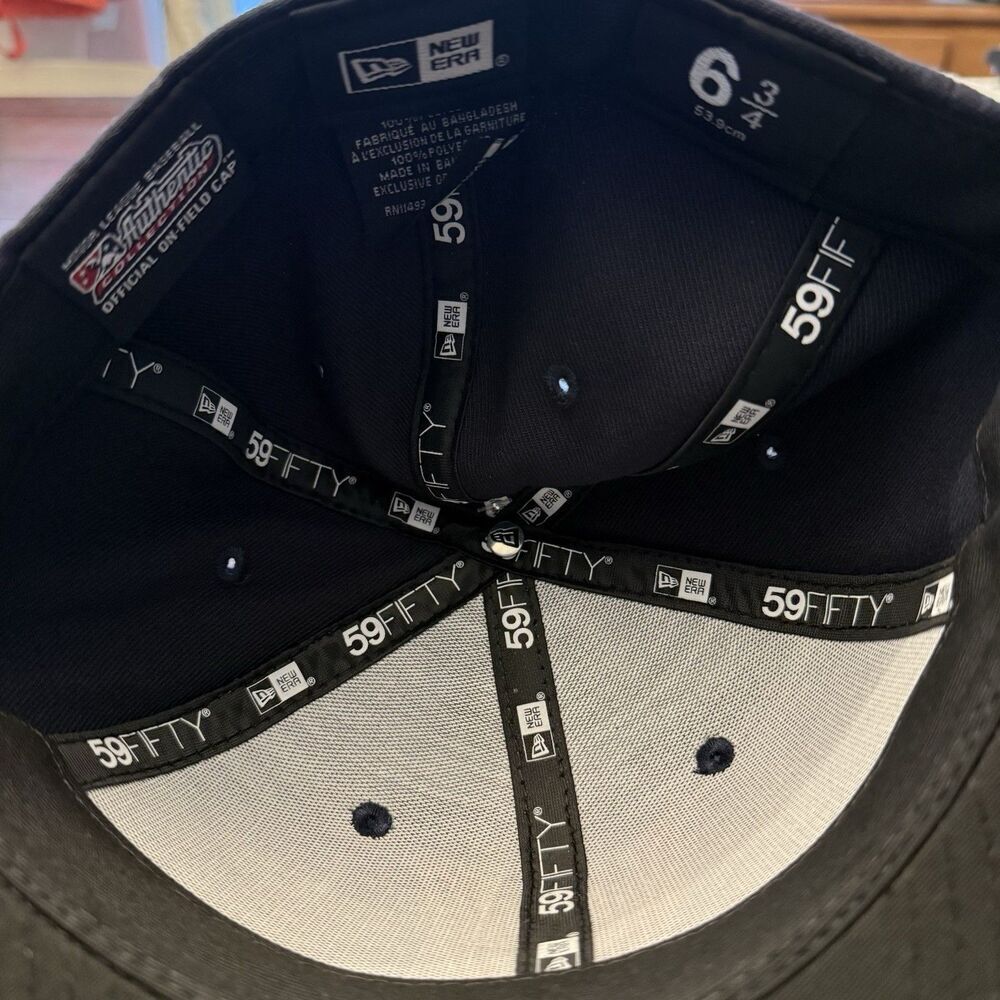 MiLB Worcester Red Sox Authentic New Era 59FIFTY Fitted Hat 6 3/4 Baseball Cap - Picture 4 of 5
